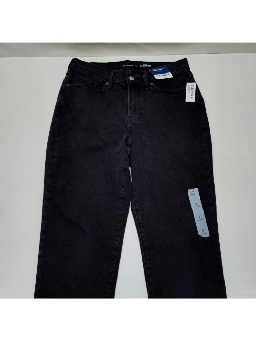 Old Navy High-Rise O.G. Straight Cut-Off Ankle Jean Secret-Smooth Pockets Size 8 - Picture 3 of 10